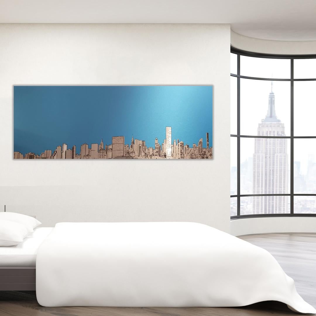 Manhattan Skyline - Contemporary Print by Michael Wallner