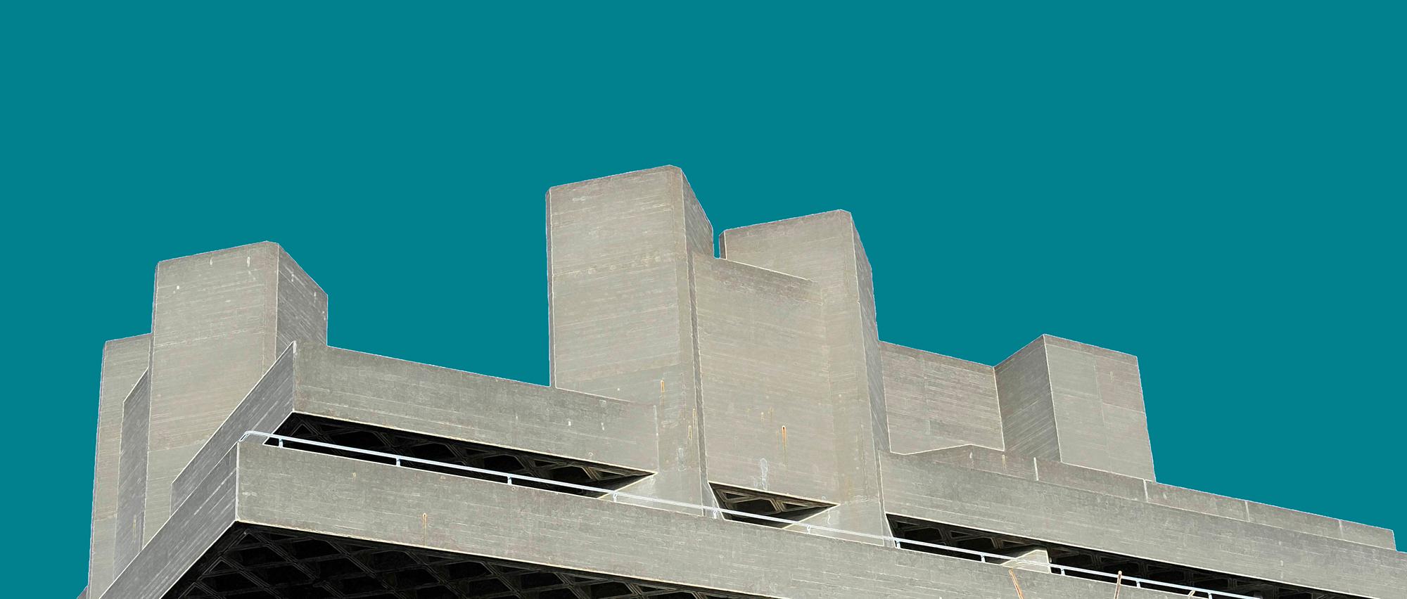 Michael Wallner, National Theatre Teal, Londoner Kunst, Architekturkunst, Bright Art