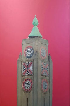Michael Wallner, Oxo Tower (pink), Contemporary Architecture Artwork