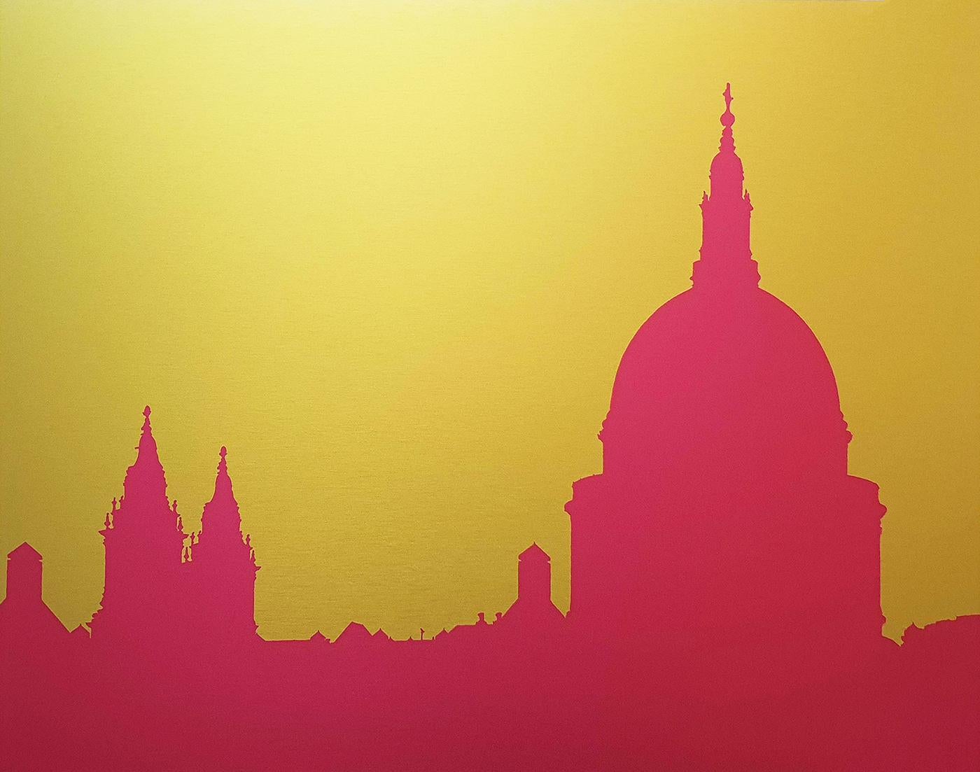 Michael Wallner Landscape Print - St Pauls, Pop Art Pink