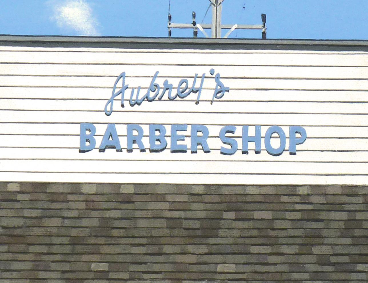 Aubrey's Barber Shop (Fotorealismus), Art, von Michael Ward