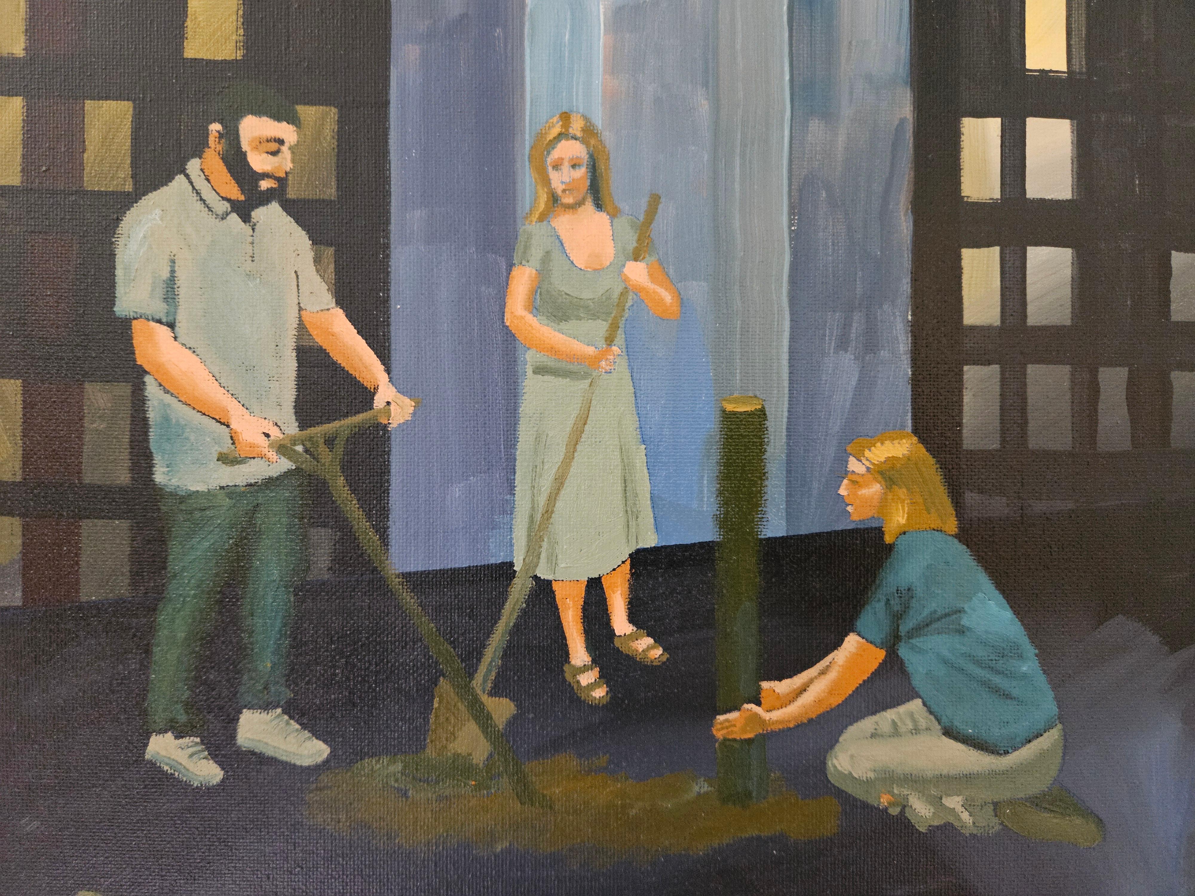 On the Roof, peinture originale en vente 1