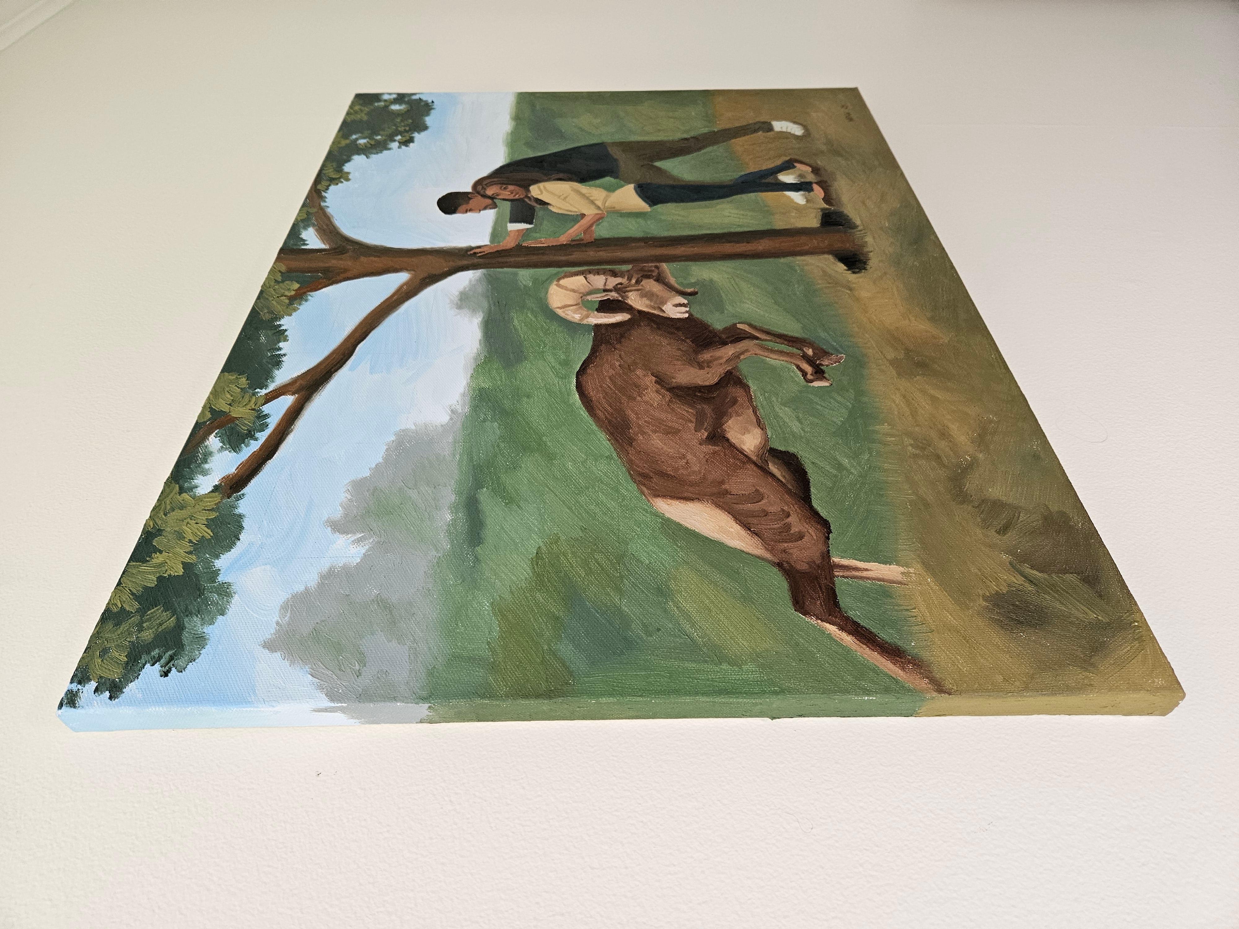 Palanca, Pintura al óleo - Painting de Michael Wedge