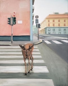 Pedestrian, Oil Painting