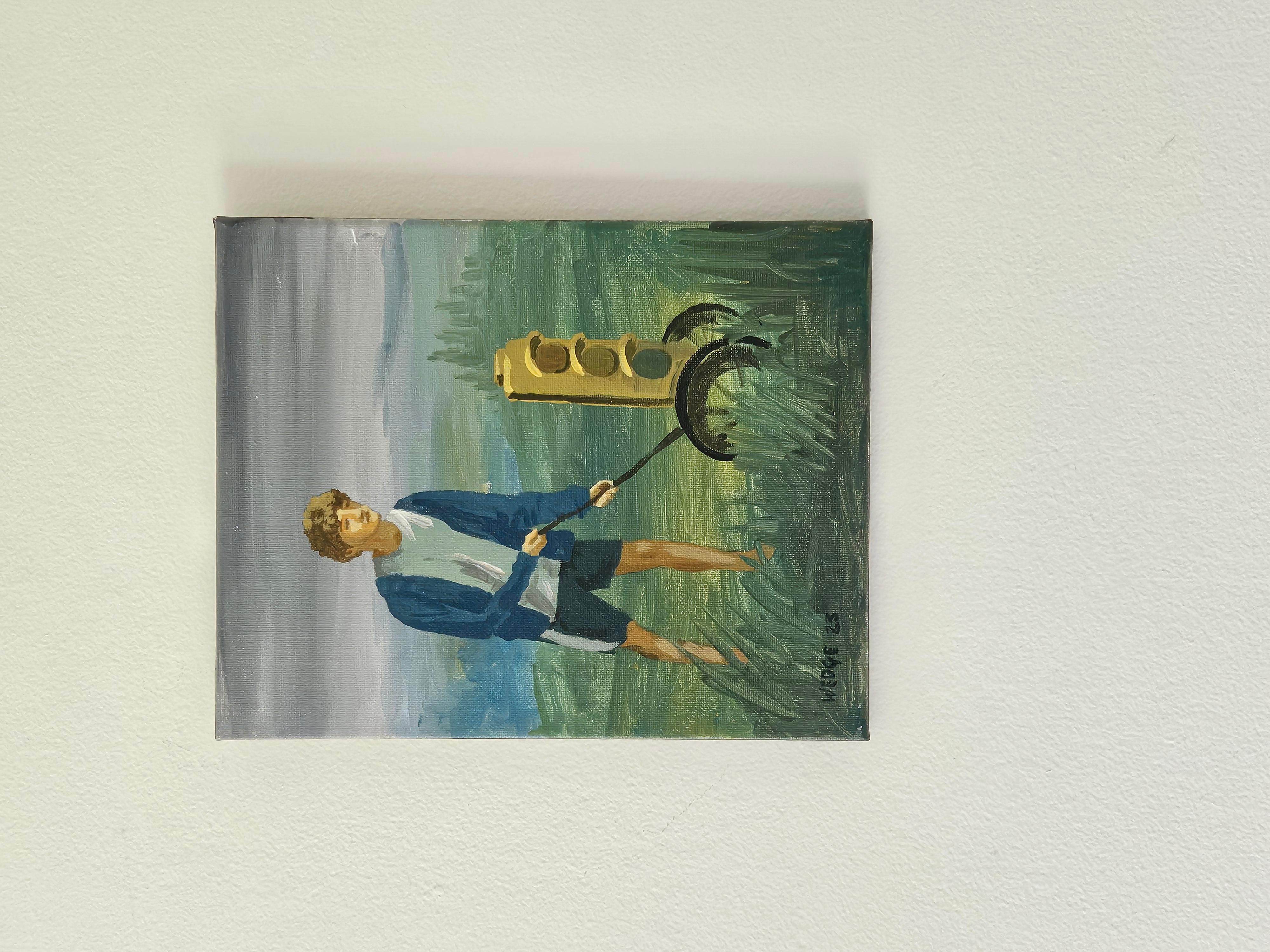 Trundler, Pintura original - Painting Surrealista de Michael Wedge