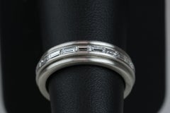 Michael Weggenman Platinum Baguette Diamond Band