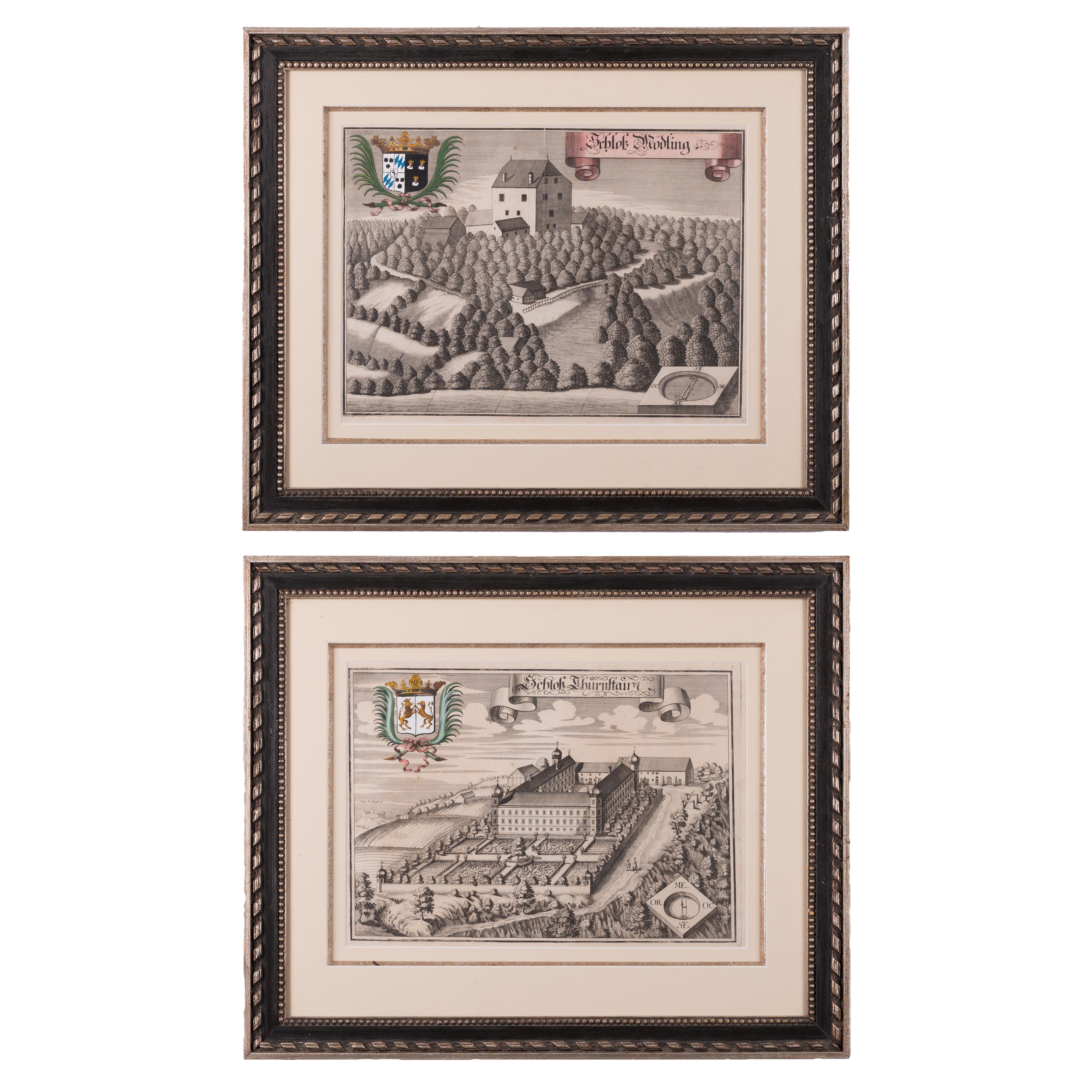 Michael Wening
(Deutsch, 1645-1718)

Ein Paar Originalstiche, die deutsche Herrenhäuser darstellen, aus Historico-Topographica Descriptio, um 1720.

Sicht: 14 ½ mal 10 ½ Zoll

Rahmen: 21 ½ x 17 ¾ Zoll



Insgesamt sehr gut mit späteren