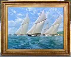 Yachts Racing Off Cowes