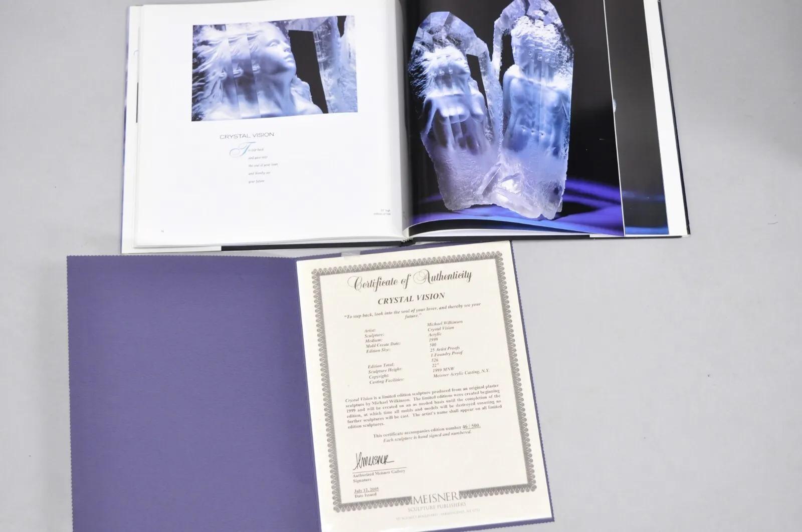 Michael Wilkinson „Crystal Vision“ 1999 Signierte Acryl-Skulptur auf Sockel, signiert im Angebot 5