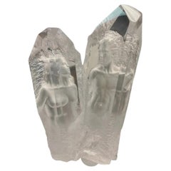 Michael Wilkinson "Crystal Vision" 1999 Signed Acrylic Sculpture on Pedestal