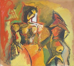 Abstract Expressionist Figurative Couple