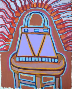 Electric Handbag Abstracted Pop Art in Acrylic on Paper