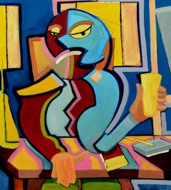 Happy Hour Abstracted Figurative by Michael eggleston