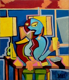 Happy Hour Abstracted Figurative by Michael eggleston