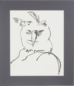Grand hibou à cornes moderniste