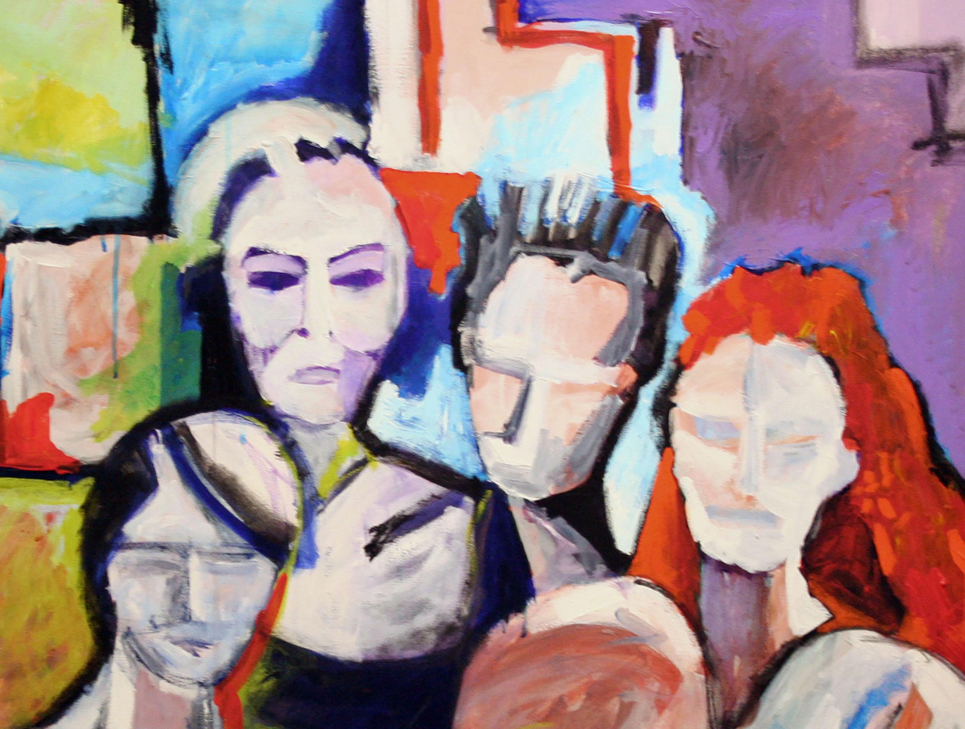 friends abstract painting