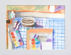 Vintage The Artist's Workstation - Still Life with Paint Palette