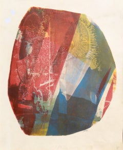 Unique Abstract Multi Layer Primary Colors Screen Print, 1/1