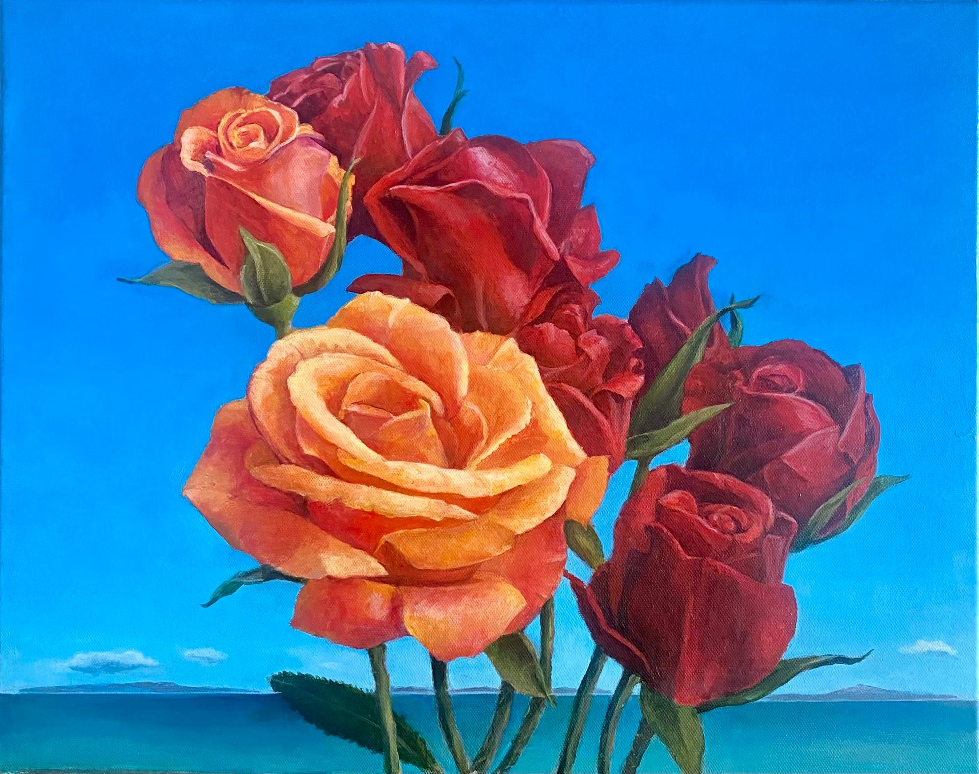 Michael Wilson Still-Life Painting - Island Roses 