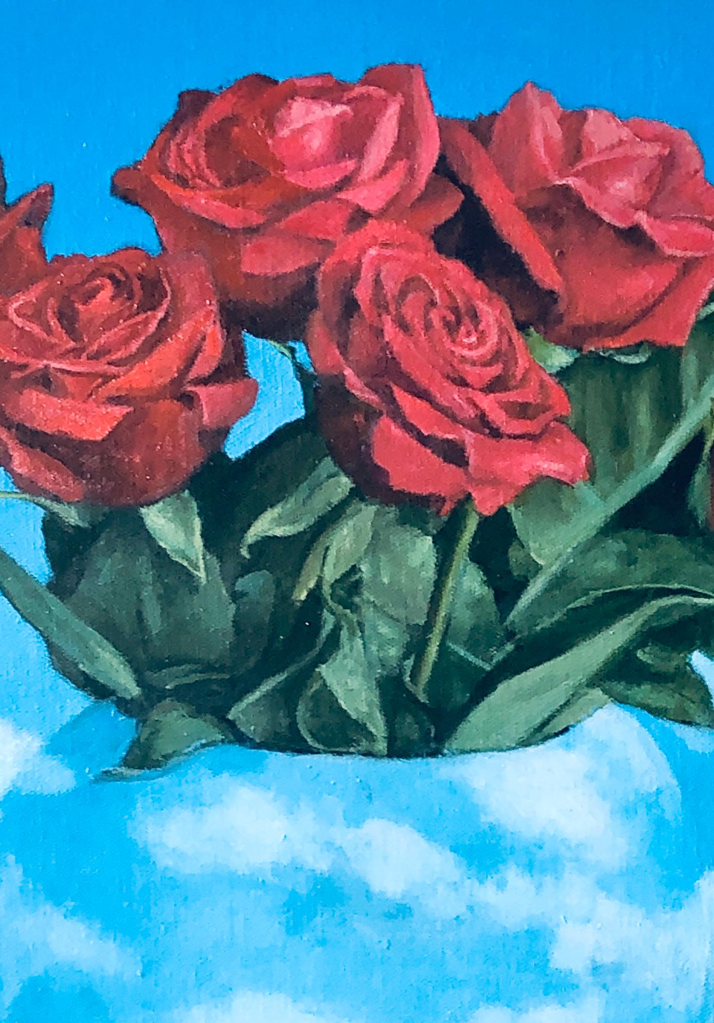 Rose per Rene His - Painting Contemporaneo di Michael Wilson