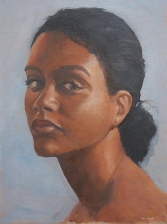 Young Woman With Black Hair