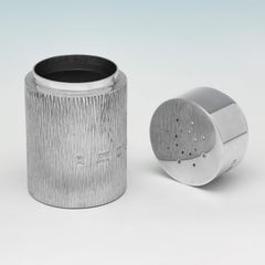 Michael Winter - Mid Century Silver Salt & Pepper Shakers - London 1979