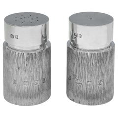 Michael Winter - Mid Century Silver Salt & Pepper Shakers - London 1979