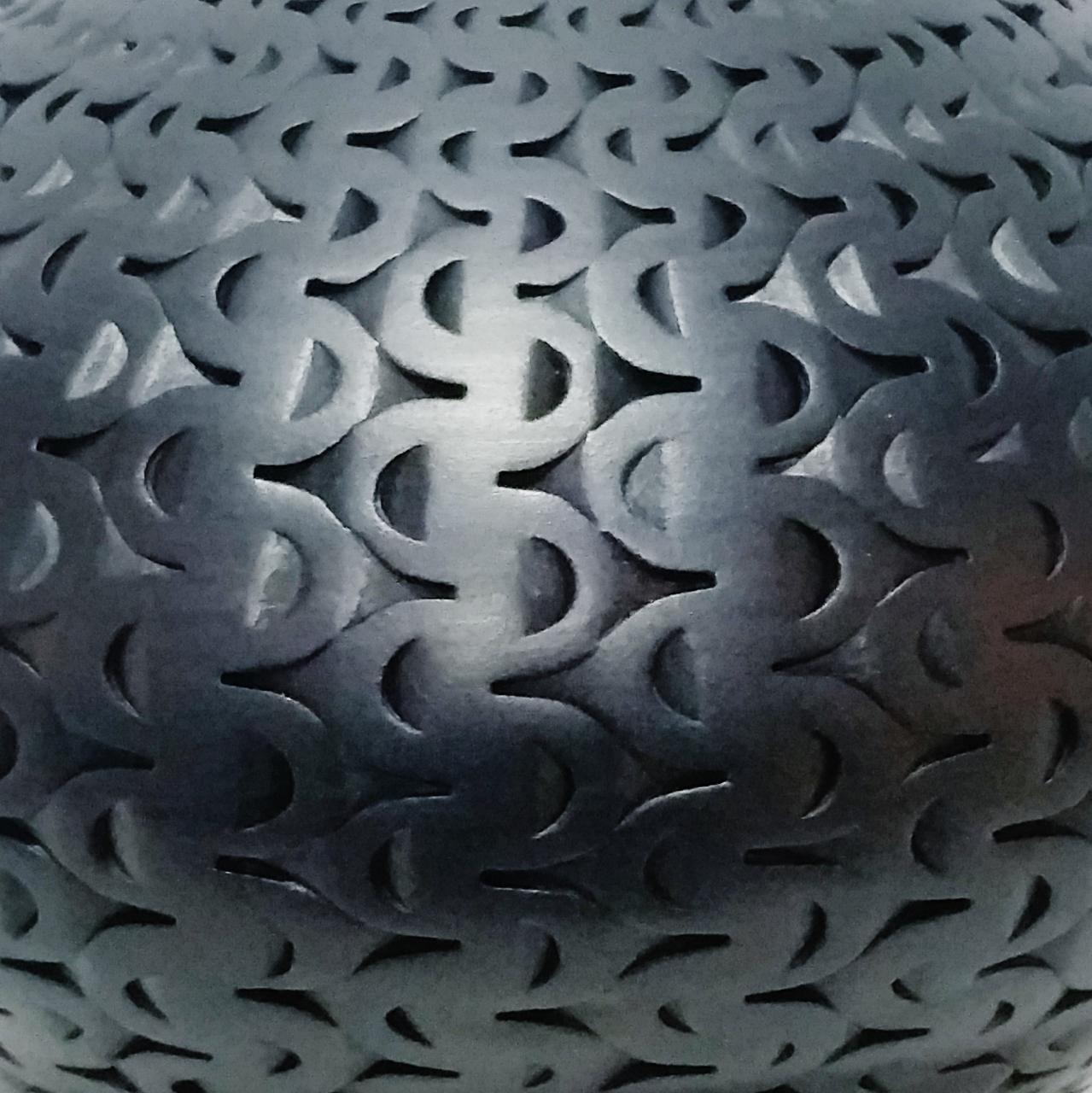 Black Buckle Vessel - contemporary modern abstract geometric ceramic vase vessel 1
