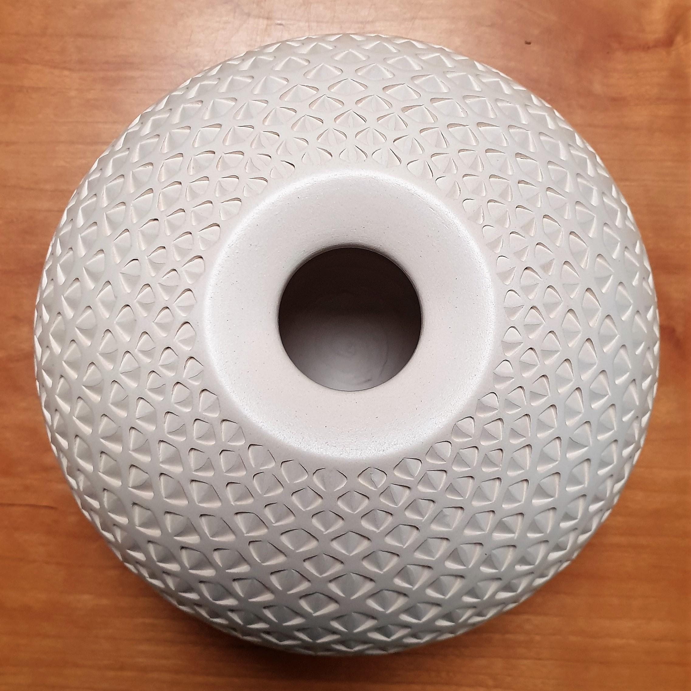 Oval Eye Vessel - contemporary modern abstract geometric ceramic vase vessel 1