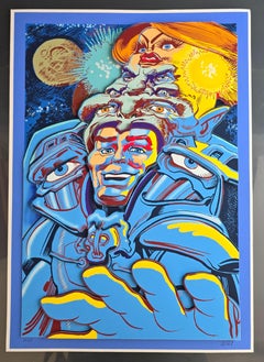 Spacegod ( Pop Art, Street Art, Comic, James Rizzi)