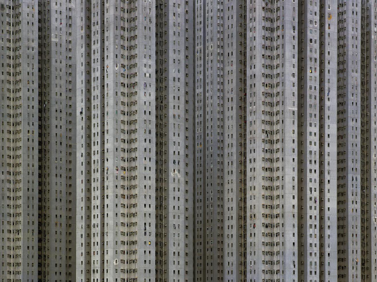 Michael WOLF (1954 – 2019, Germany)
Architecture of Density #76, 2006
C–print
Sheet 101.6 x 132.1 cm (40 x 52 in.) 
Edition of 9, plus 2 AP; Ed. no. 2/9
Print only

– Michael Wolf

Michael Wolf was born in 1954 in Munich, Germany. He worked and