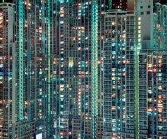 Night #1 – Michael Wolf, City, Rooftops, Skyscraper, Architecture, Night, Art