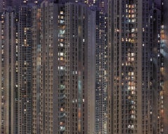 Night #10 – Michael Wolf, City, Rooftops, Skyscraper, Architecture, Night, Art