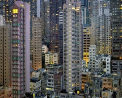 Night #20 – Michael Wolf, City, Rooftops, Skyscraper, Architecture, Night, Art