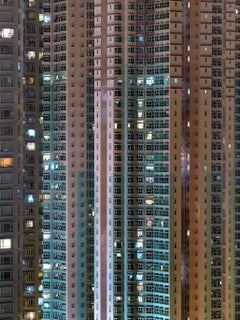 Night #22 Michael Wolf, City, Rooftops, Gratte-ciel, Architecture, Asie, Art