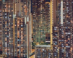 Night #3 – Michael Wolf, City, Rooftops, Skyscraper, Architecture, Night, Art