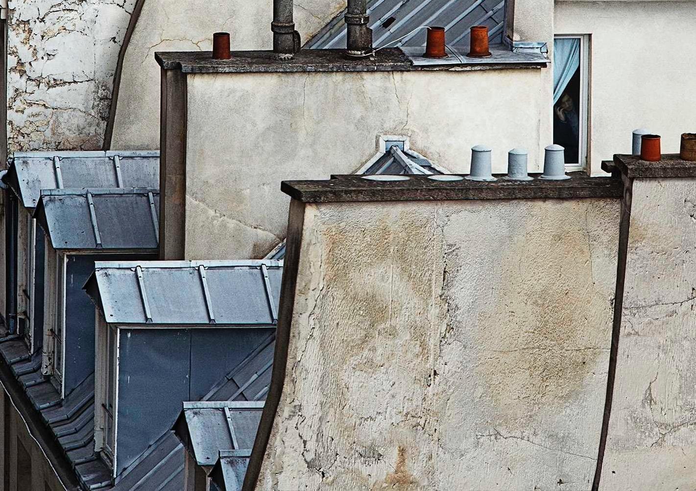 paris roof tops 05 – Michael Wolf, City, Colour, Paris, Photography, Abstract For Sale 1