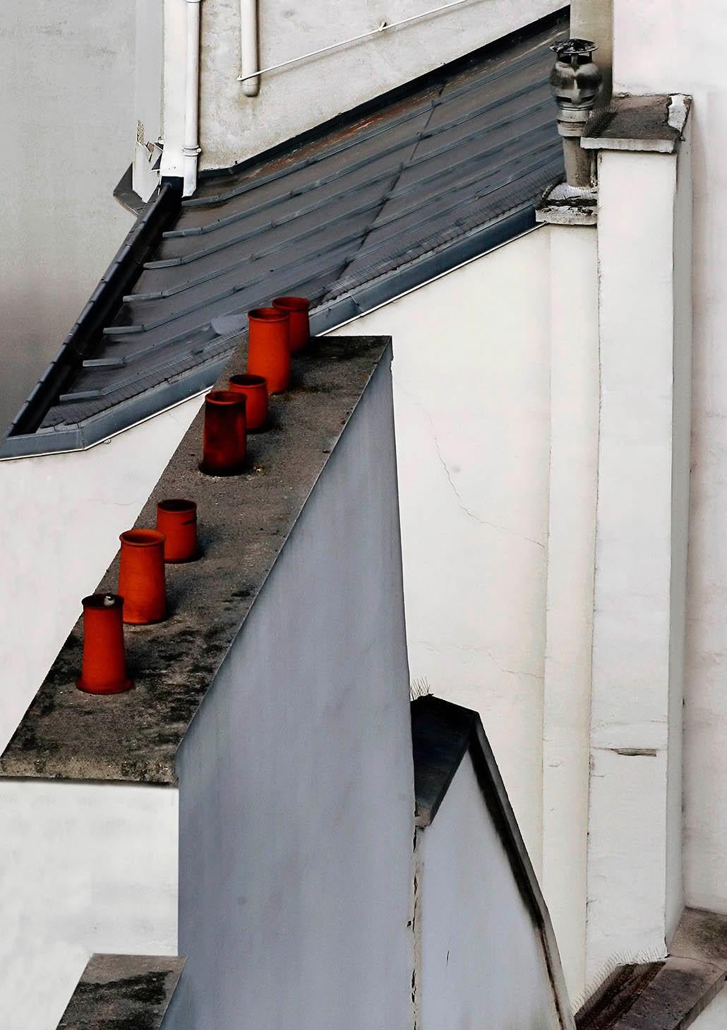 paris Dachplatten 07 Michael Wolf, Stadt, Farbe, Paris, Fotografie, Abstrakt im Angebot 1