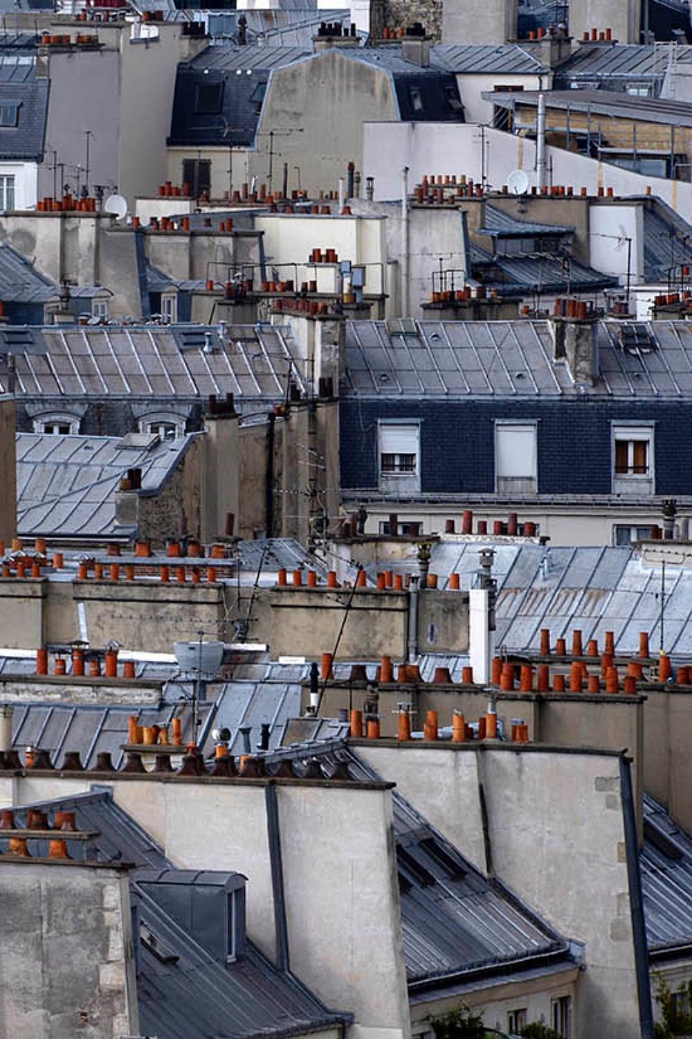 paris Dachplatten 17 Michael Wolf, Stadt, Farbe, Paris, Fotografie, Abstrakt im Angebot 1