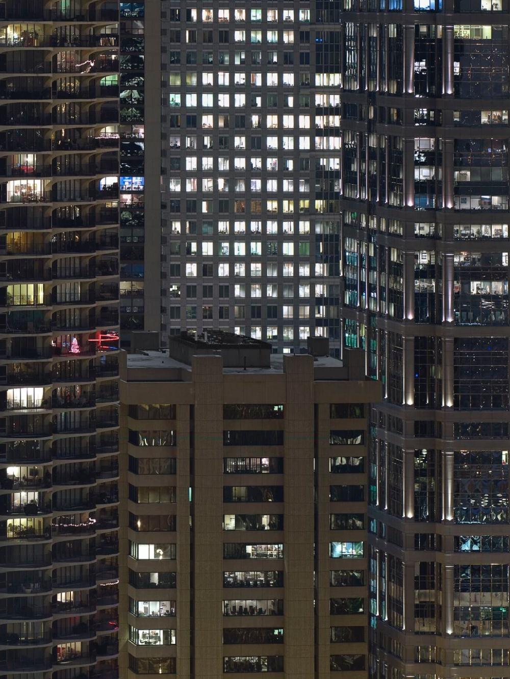 Transparent City #62 Michael Wolf, Chicago, États-Unis, City, Rooftops, Skyscraper en vente 1
