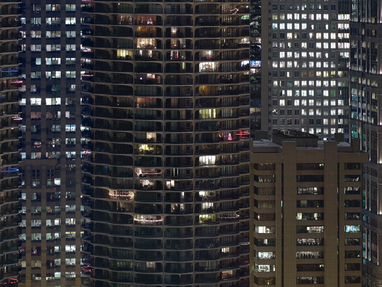 Transparent City #62 Michael Wolf, Chicago, États-Unis, City, Rooftops, Skyscraper en vente 3