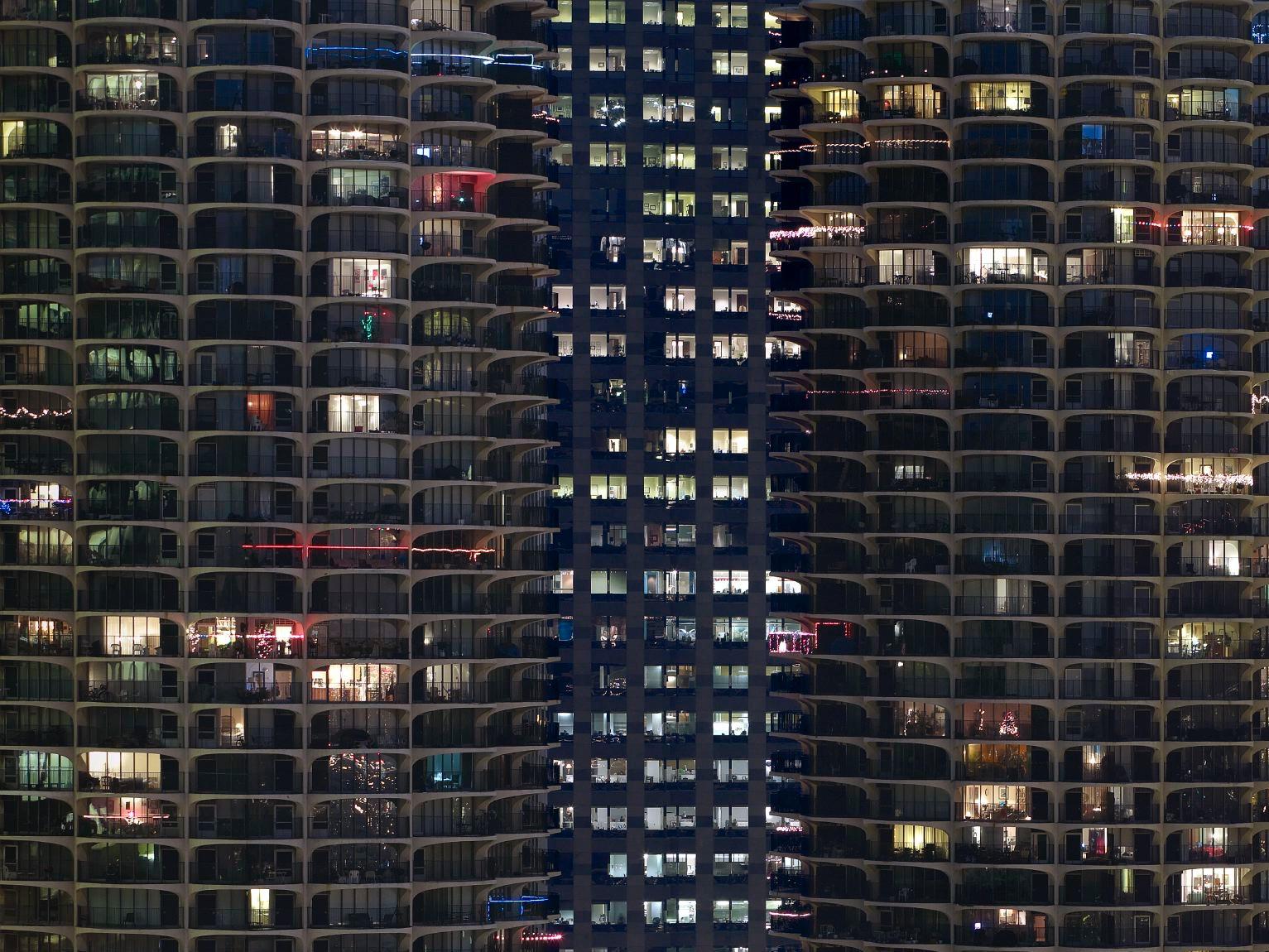 Transparent City #62 Michael Wolf, Chicago, États-Unis, City, Rooftops, Skyscraper en vente 4