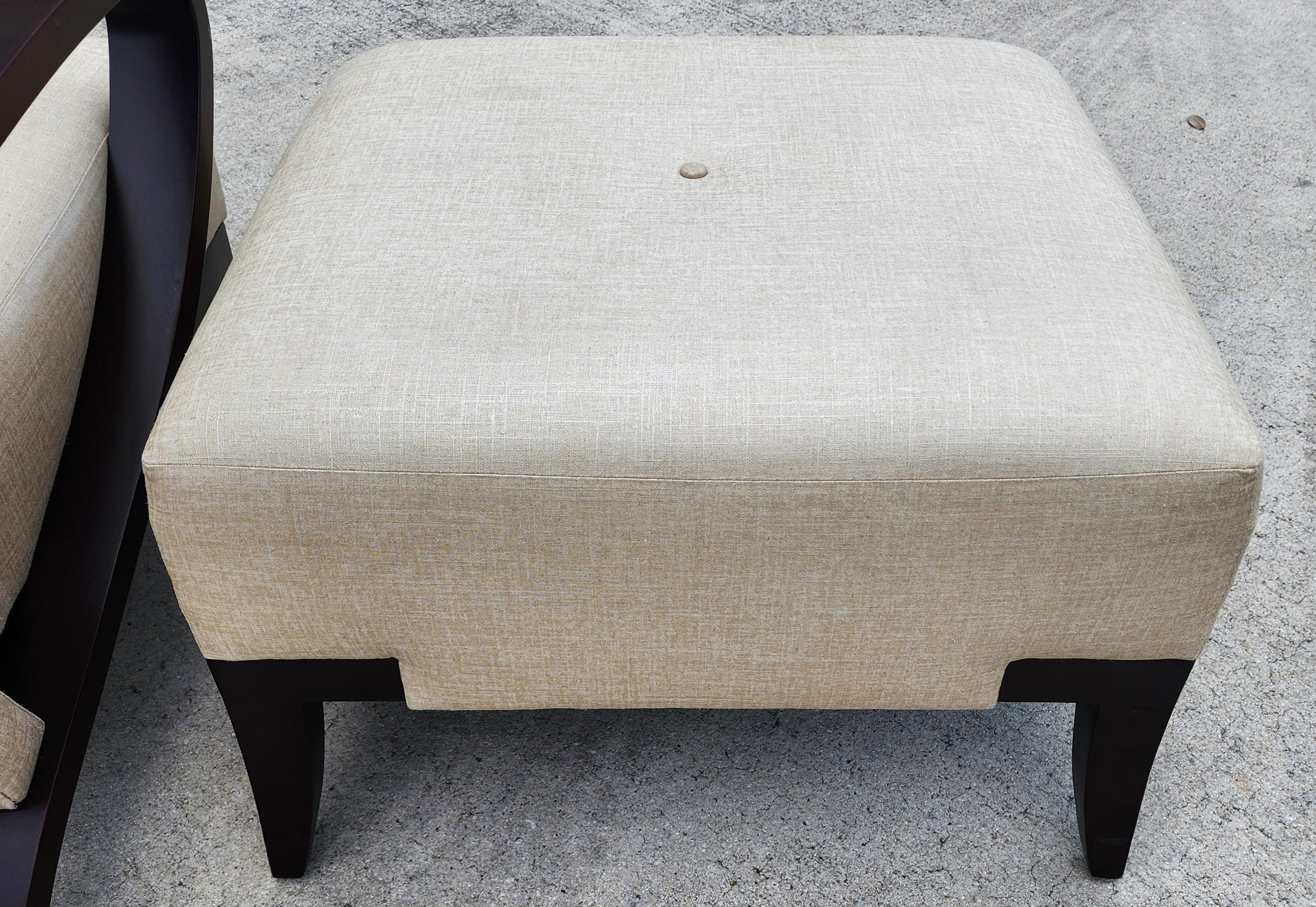 Chaise et pouf Farrah de Michael Wolk en vente 8