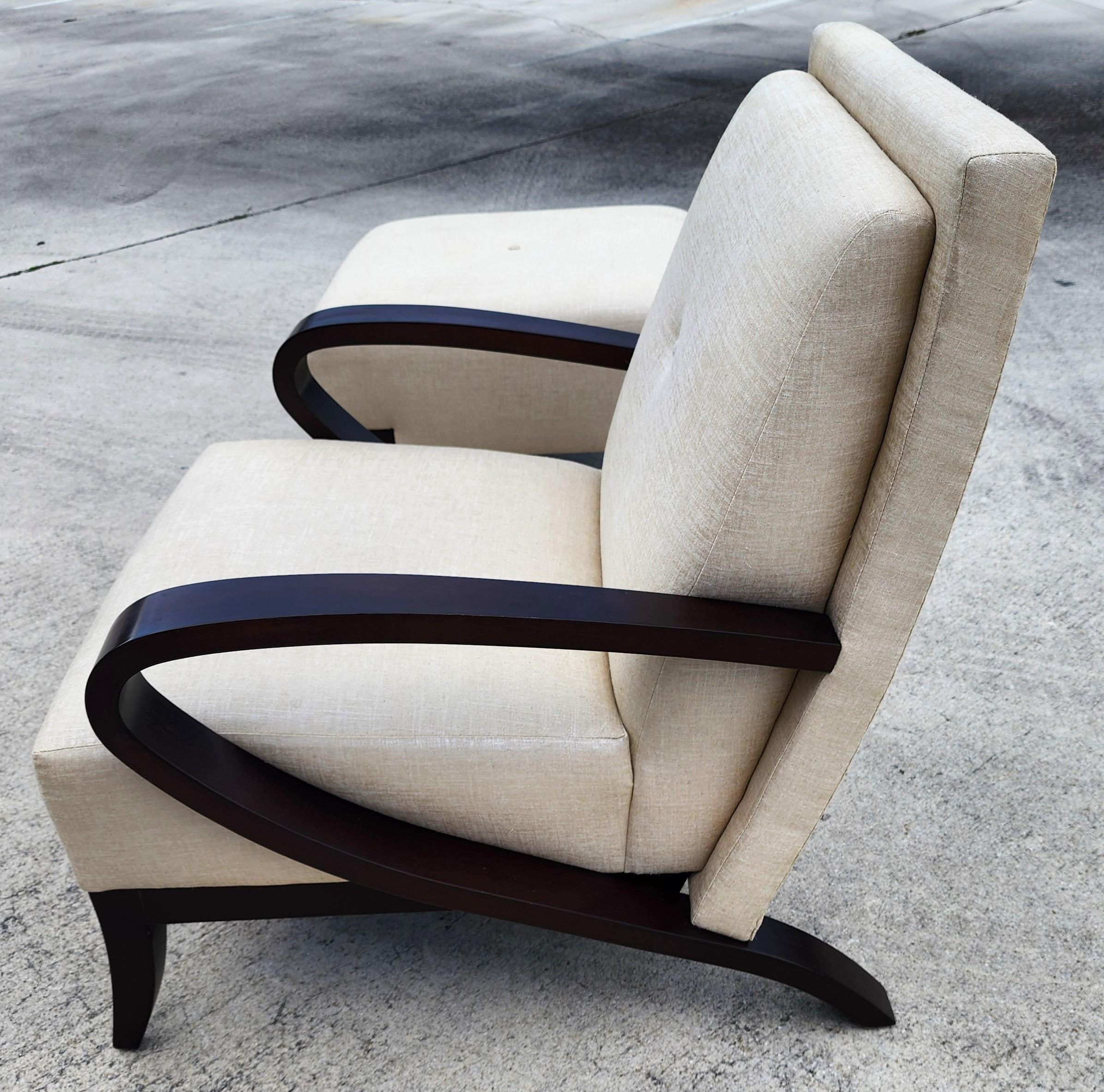 Chaise et pouf Farrah de Michael Wolk Bon état - En vente à Lake Worth, FL