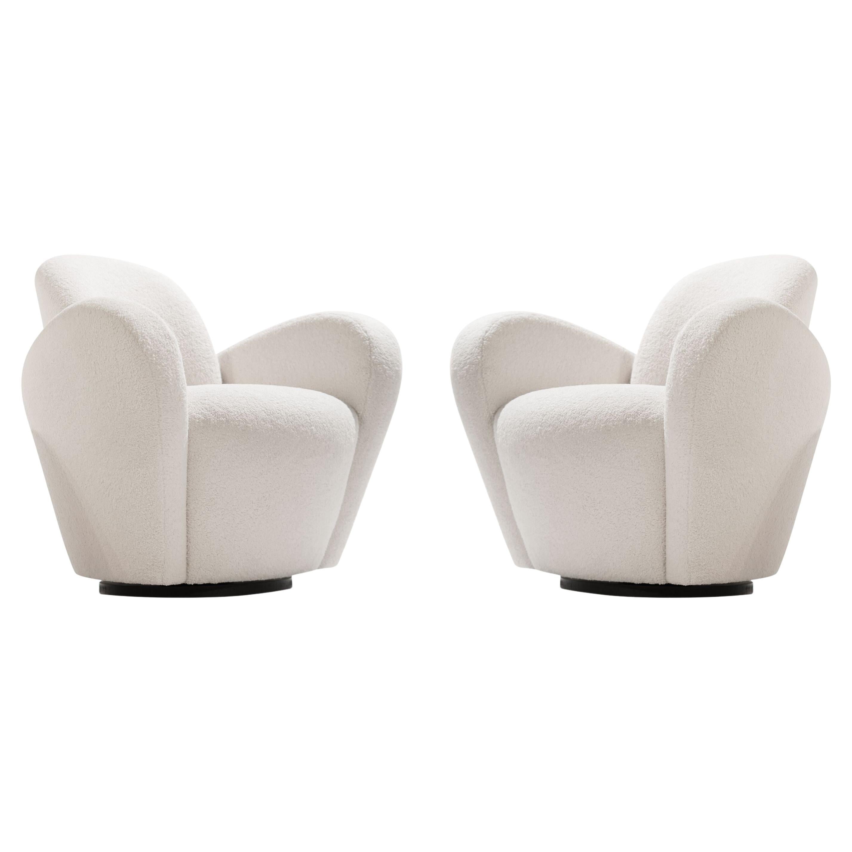 Michael Wolk "Miami" Swivel Lounge Chairs, 1970s