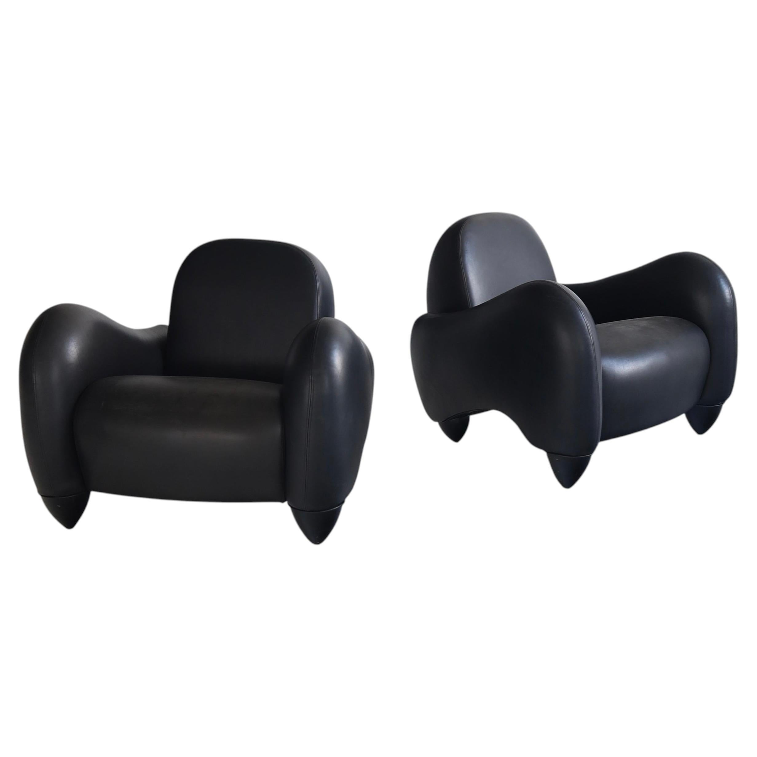 Michael Wolk “Tucker” Chairs, a pair For Sale