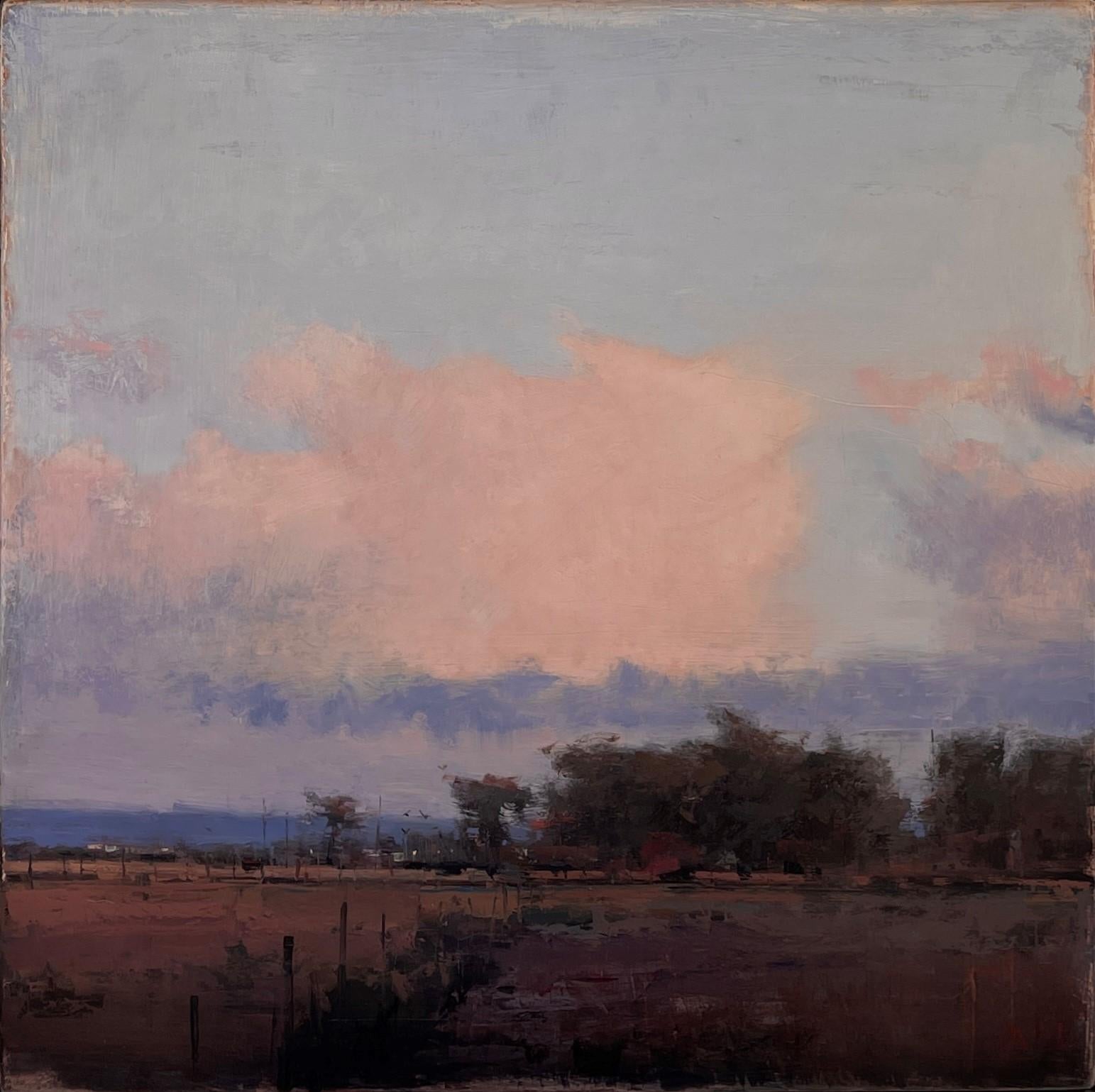 Michael Workman Landscape Painting – „Dove Creek, Big Sky #3“, Ölgemälde