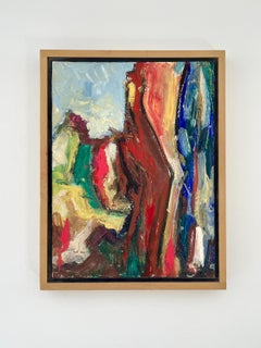 Diablo Canyon Buckman Rd I, abstract landscape painting