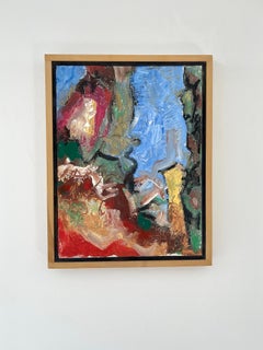 Diablo Canyon Buckman Rd II, abstract landscape painting