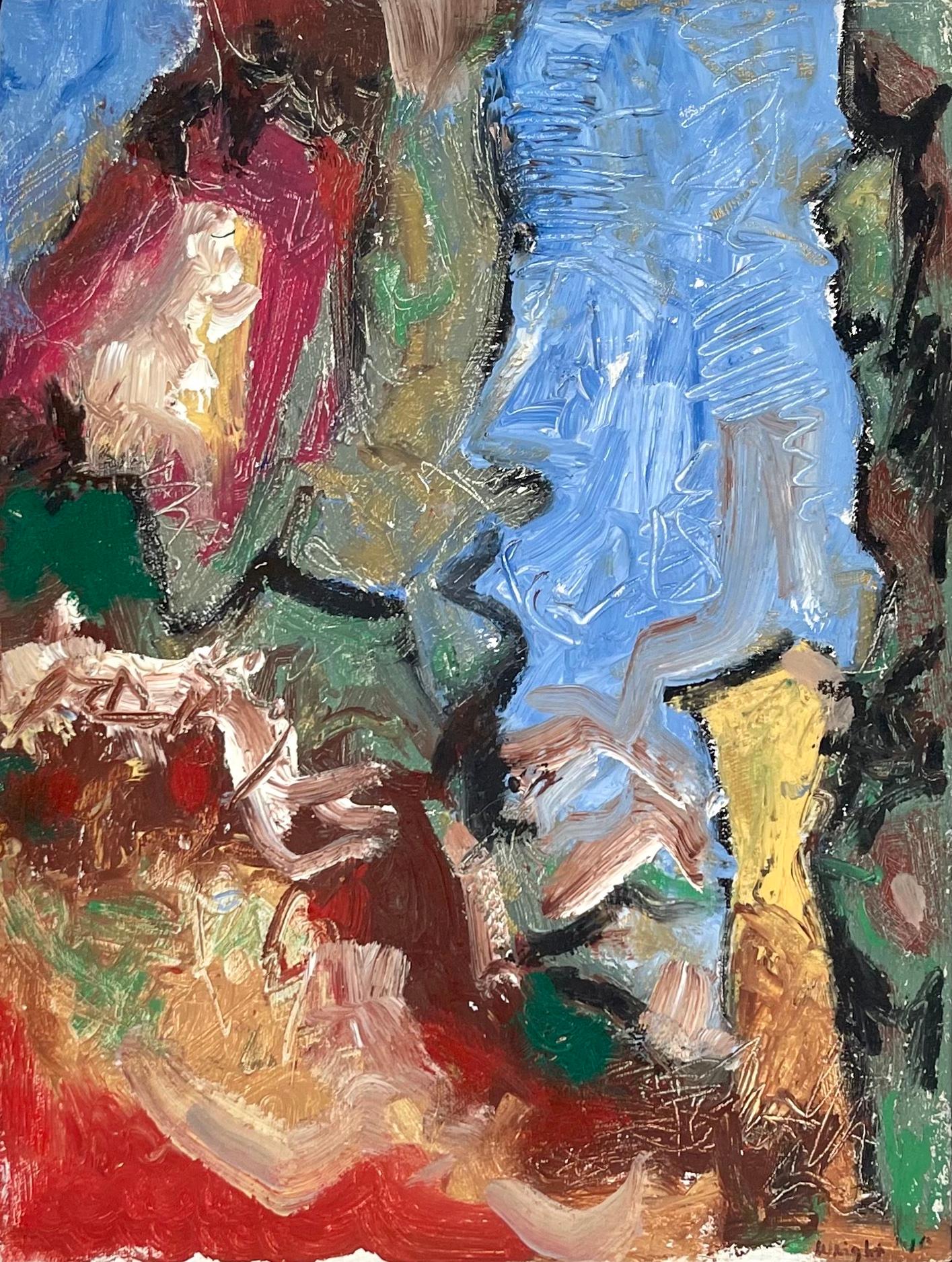 Michael Wright Landscape Painting - Diablo Canyon Buckman Rd II, abstract landscape painting